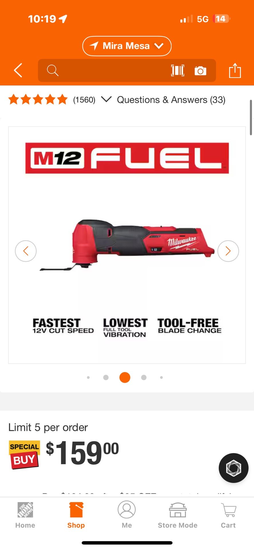 Milwaukee M12 Fuel Multi tool