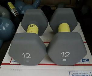 12 lbs dumbbells set