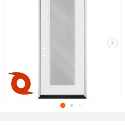 Impact Glass  Door Fiberglass 32 in. x 96 in. with Blinds