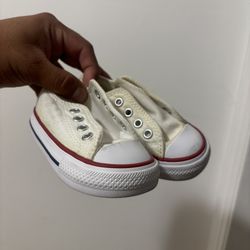 Baby White Converse Size 4