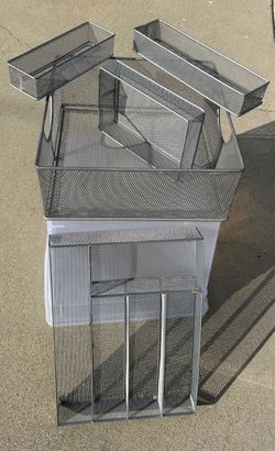 Mesh Desk Organizers and Paper Tray