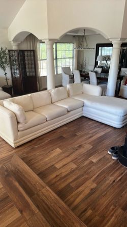 FREE White Sectional Sofa with Chaise