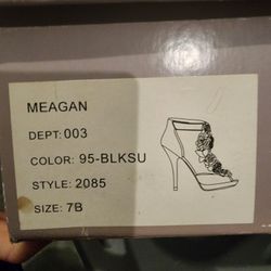 Bakers Black Floral Heels