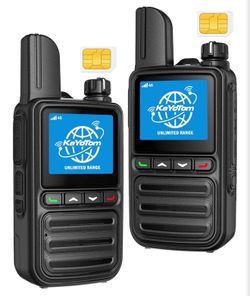 Lifetime 4G LTE Push-to-Talk Walkie Talkies (2-Pack) - Brand New In Box