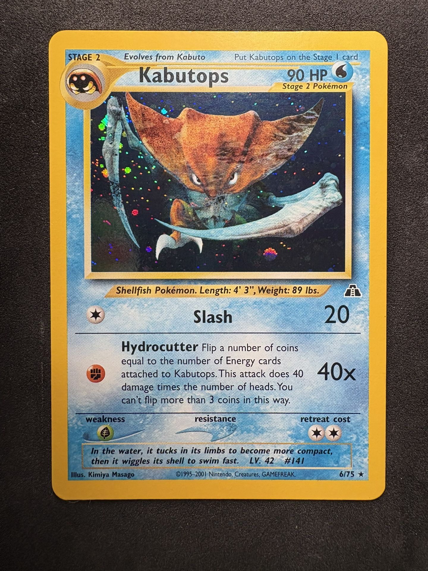 Kabutops Neo Discovery 6/75 Pokemon Card