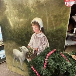 Original Vintage Oil Canvas Paintings Artwork