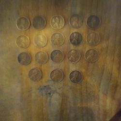 18 Wheat Back Pennies 
