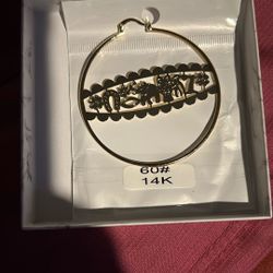 Large Hoops, 14K