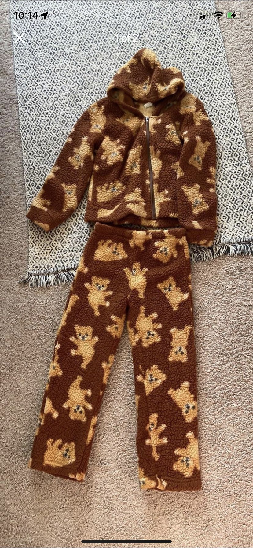 Fleece Set Teddy Bear