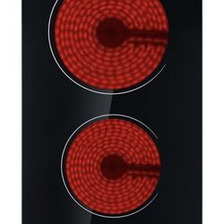  2 Burner 12Inch 3000W Electric Radiant Burner, 220V  with 99-min Timer And Child Safe Lock