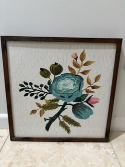 Framed Floral Wall Art Painting