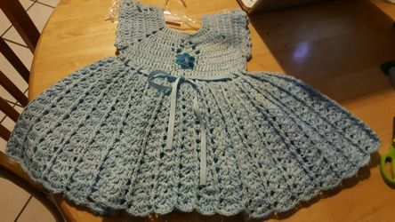 Vestidos echos amano para niña de un año a3