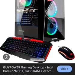 SEEK: iBuyPower Gaming PC i7 9700k 32gb RTX 3060 TRADE FOR BETTER PC OR CASH *READ DESCRIPTION*