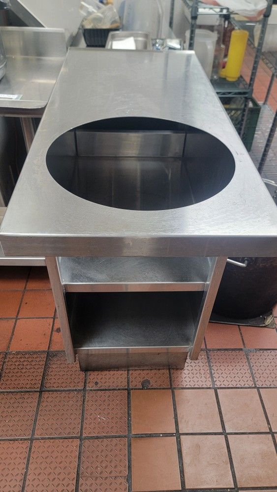 Restaurant Equipment / Stainless Steel Stand For Rice Warmer with Shelves