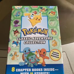 Pokemon Classic Adventure Collection 8 Chapter Books with 16 Stories Box Set