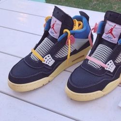 Jordan 4 Retro Union Off Noir🕷️🕸️