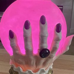 BBW Crystal Ball Witch Hand 3 Wick Candle Holder 