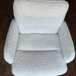 Upholstered Office/Vanity Chair, White 