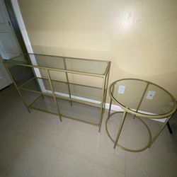 Glass Table & Glass Round Table 