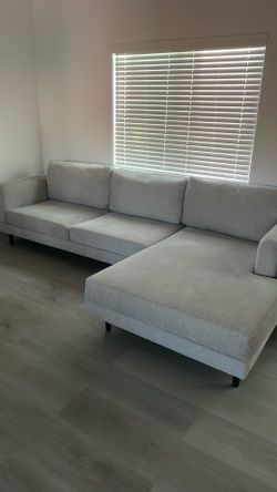 Grey living space sofa