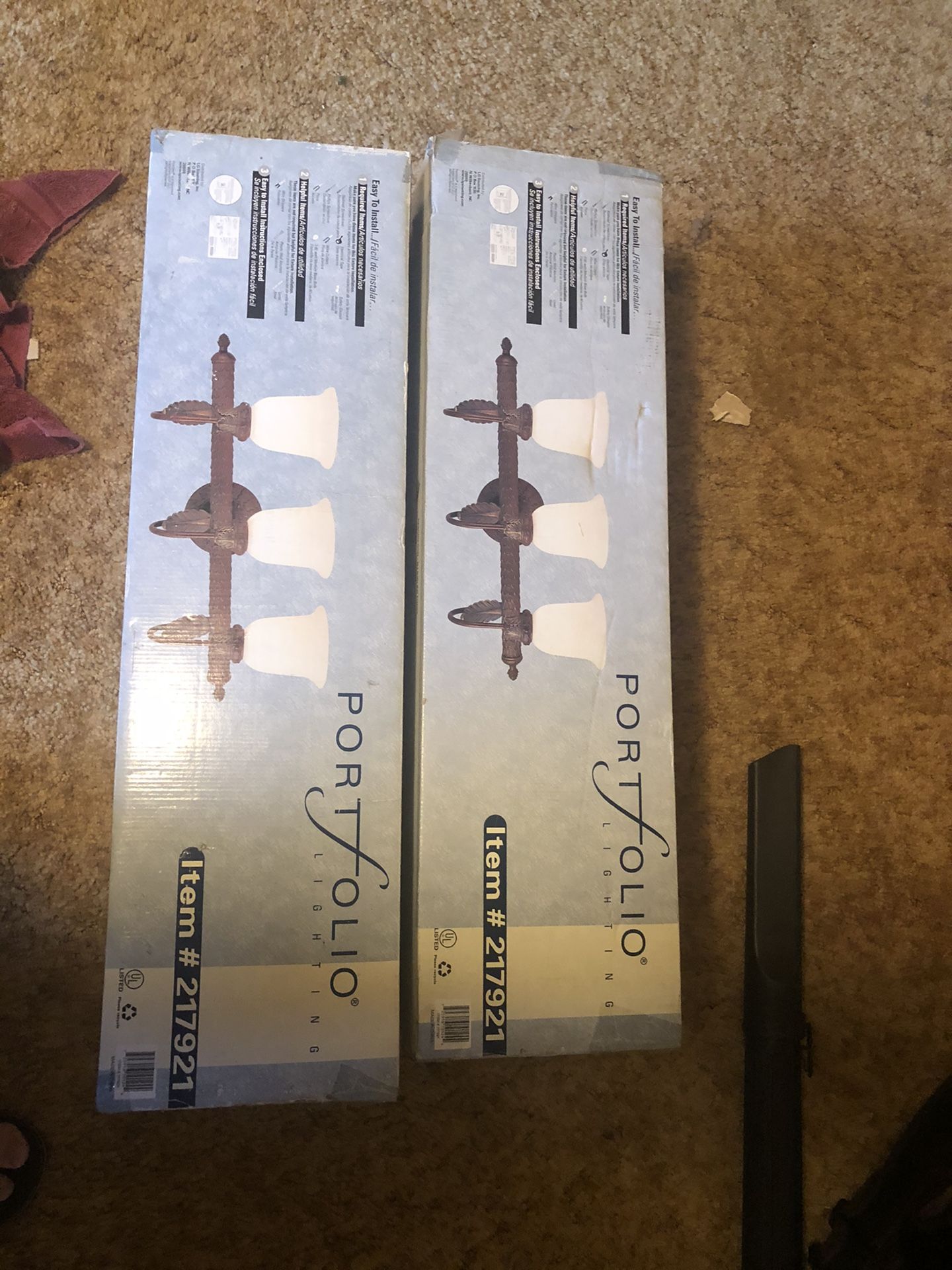 Brand new light fixtures