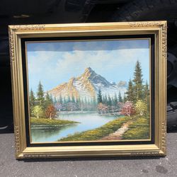Carl Madden Vintage Original Oil Painting Framed Signed 