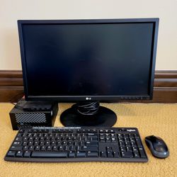 Complete Compact Desktop Computer Set-up