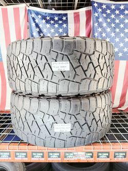 ✅ 2 USED TIRES 37X13.50R24 TOYO OPEN COUNTRY R/T ALL TERRAIN OFF-ROAD 37/13.5R24