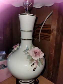 Porcelain Rose Lamp