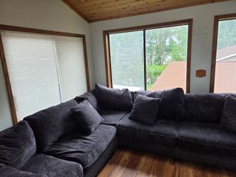 Navy 3 piece sectional