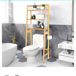 real wood over the toilet storage shelf
new Can Take Apart Easily So You Can Carry It In A Car $55