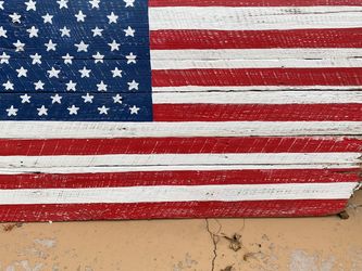 American Flag - Repurposed Distressed Barnwood