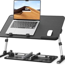 Height And Angle Adjustable Laptop Stand For Bed Tray Table