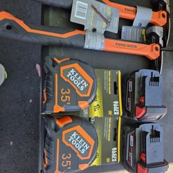 Milwaukee Batteries & klein Tools