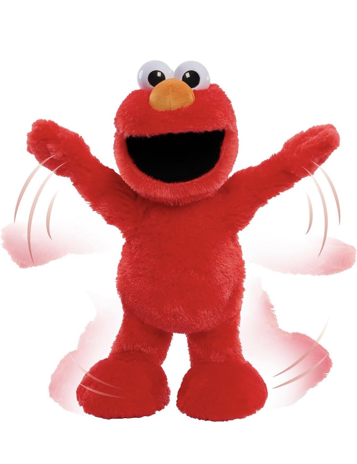 Sesame Street Elmo Slide Singing and Dancing 14-inch Plush, Pretend Play, Interactive Toy, Kids Toys for Ages 2 Up by Just Play