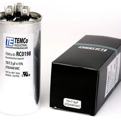 Dual Run Capacitor 70 + 7.5 370/440vac - Central AC Air Conditioner Dual Run Cap