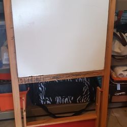Kid's Easel- Chalk And Whiteboard