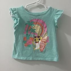 Nickelodeon Teal Girls  Shirt  18 Months
