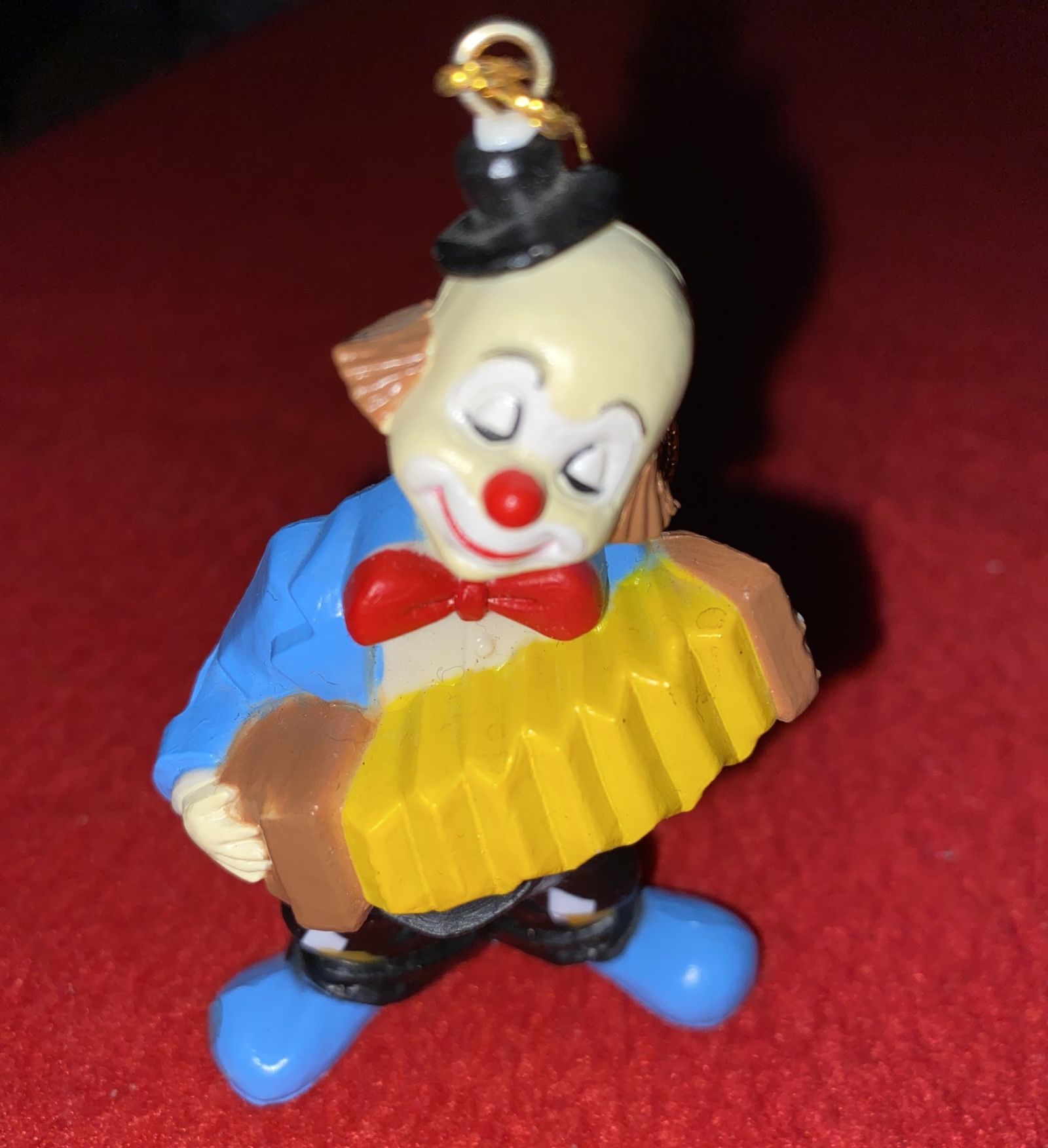 Clown Ornaments ~ Set Of 3 Clown Musicians 3" Tall