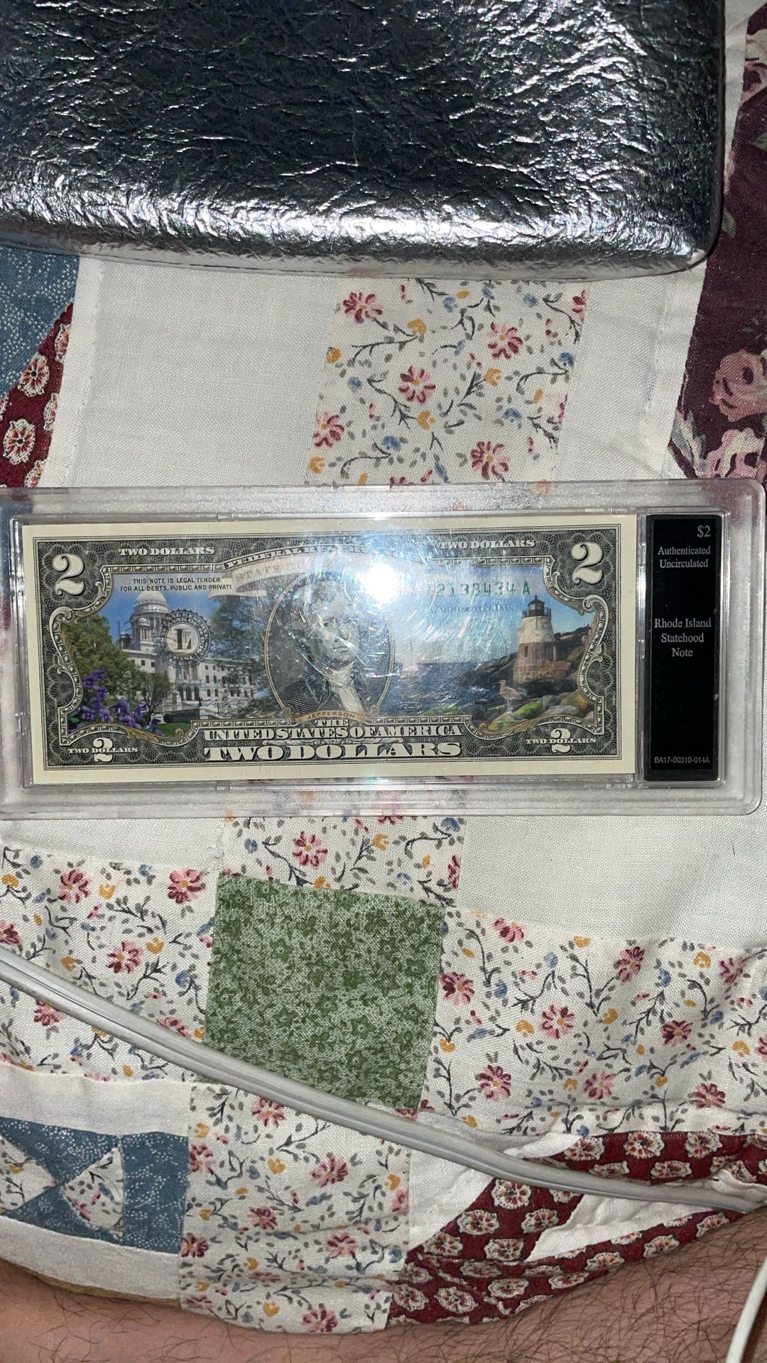 UNC Rhode Island $2 Bill Legal Tender