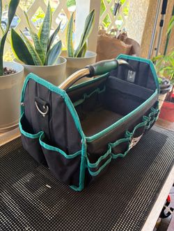 Open-Top Tool Tote Bag with Handle