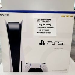 SONY PLAYSTATION PS5 DISC VERSION NEW IN BOX $1  DOWN TODAY REST IN PAYMENTS.NO CREDIT CHECK 