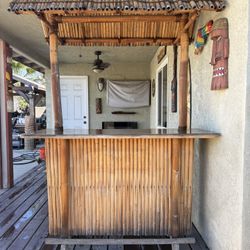 Real Bamboo Outdoor Yard Bar 