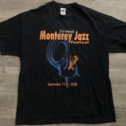 Vintage Monterey 2008 Jazz Festival  T-shirt XL Herbie Hancock California Y2K