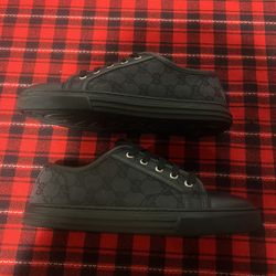 Gucci Monogram Black Sneakers