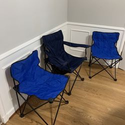 Three Outdoor Portable Chairs