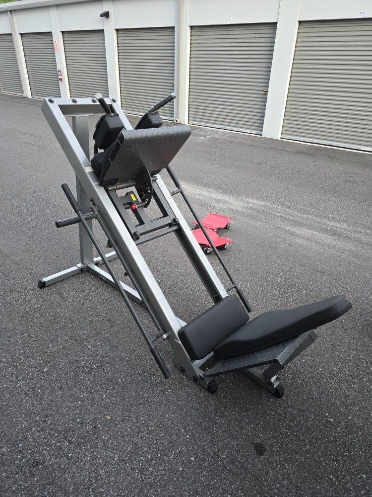 Weight Leg Press Hack Squat Calf Press
