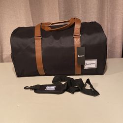 Duffel Bag By Journeyman Black Canvas 