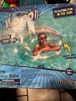 Go glitter swim tube in the box