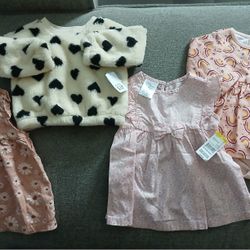 3-6 months baby girl clothing lot spring/summer #8- 15 pc Mostly FOOTED SLEEPERS